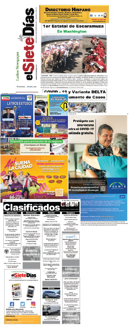El Siete Dias Latino newspaper Seattle