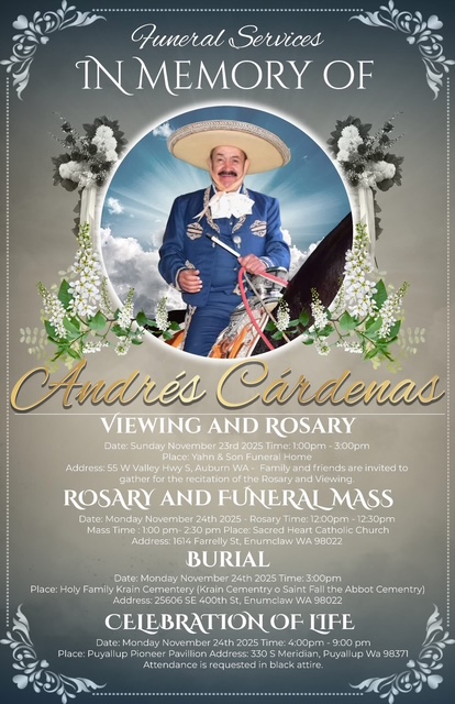 Don Andres Cardenas, Fundador de Mazatlan Restaurantes, Fallece